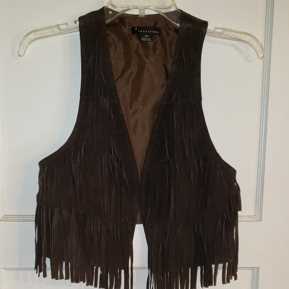 Fringe Style Suede Vest